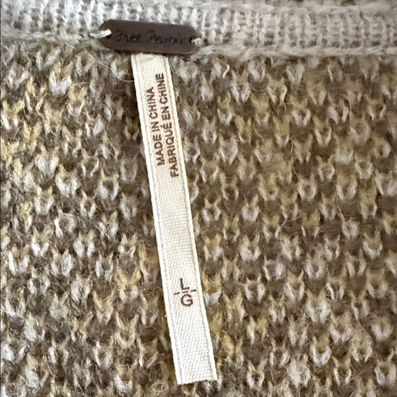 Free People Wool/Alpaca Blend Knit Oversized Cardigan Coat - Picture 3 of 4